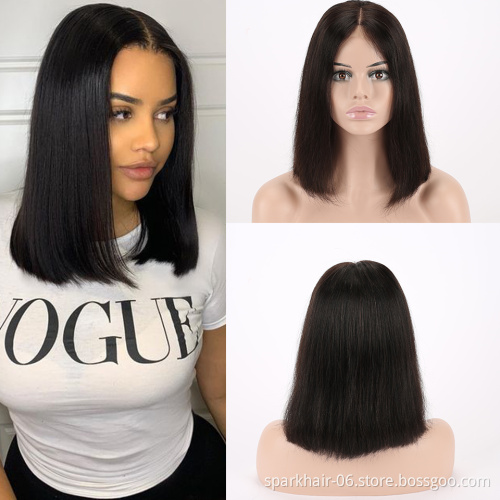SPARK Wholesale Vendors Virgin Pixie Cut Short Bob Lace Frontal Wig  Pre Plucked Lace Front Human Hair Wigs